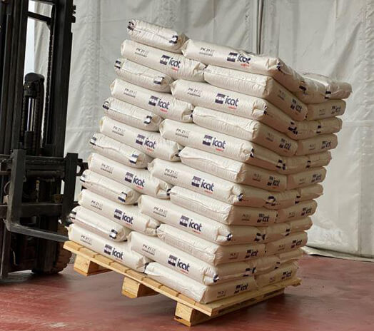 Adesivi termofusibili hot mel ICAT per antiscivolo pallet